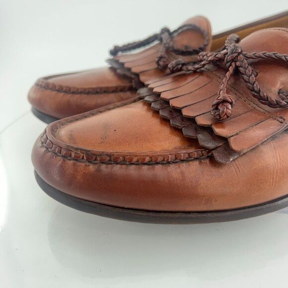 Allen Edmonds Woodstock Brown Leather Loafers Size 11.5 B - Picture 8 of 14